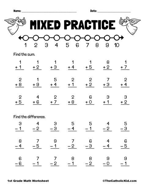 First Grade Addition and Subtraction Worksheets Distance Learning First grade math