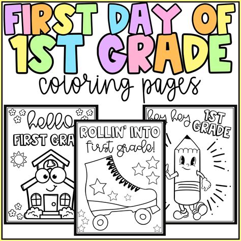 First Grade Coloring Pages