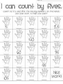 First Grade Fanatics November 2011 Counting By 5 S Math Counting Counting