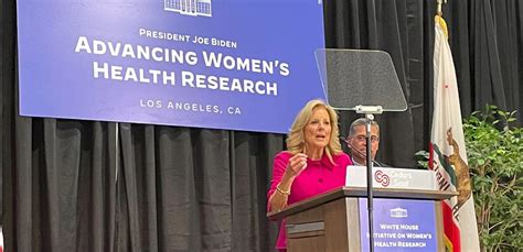 First Lady Jill Biden visits Cedars-Sinai to see research on women’s health