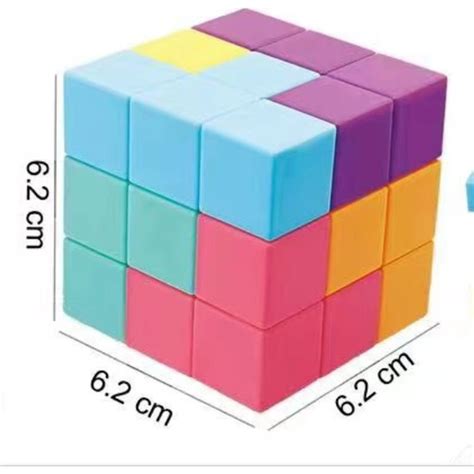 First Manyetik Rubik Küp Çeşitli Yapı Taşları Küp . 
