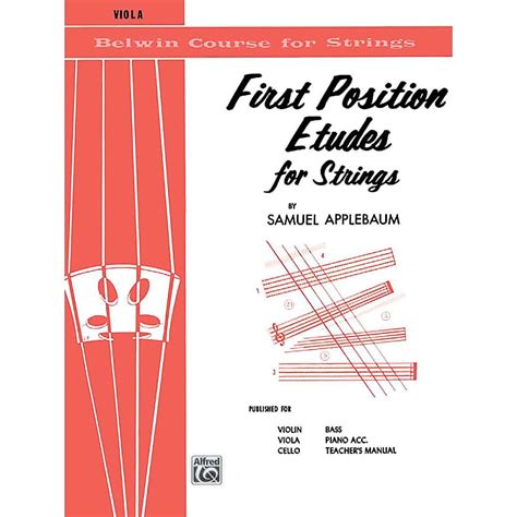 First Position Etudes For Strings Viola Belwin Course For Strings