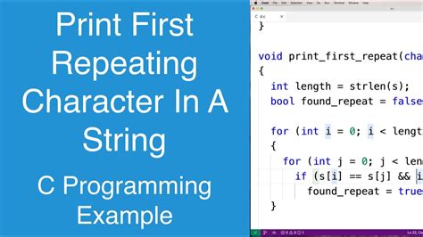 First Repeated Character in a String in C++ - CodeSpeedy