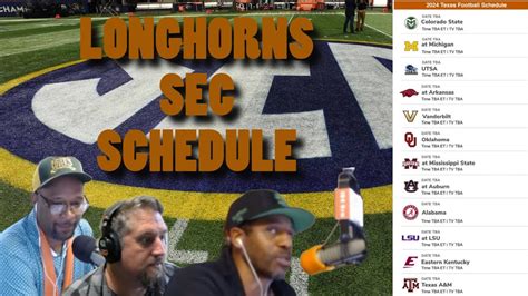 First SEC schedule for Texas football released