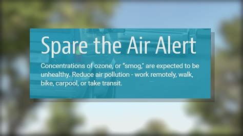 First Spare the Air alert of the year issued for Thursday