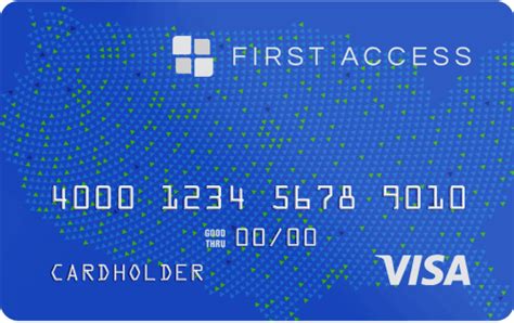 First access visa. To get a First Access Visa® Card cash advance:. Call customer service at 1 (888) 267-7980 and request a PIN, if you don’t already have one.; Insert the credit card at an ATM and enter the PIN. Select the cash advance option on the ATM screen. Enter the amount you’d like to withdraw. 