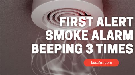 The 3 beeps indicate a first alert smoke detector. This sound pattern is a standard warning sign that the device has detected smoke or a potential fire hazard. It’s crucial to investigate the source of the alarm immediately and take appropriate action to ensure safety.. 