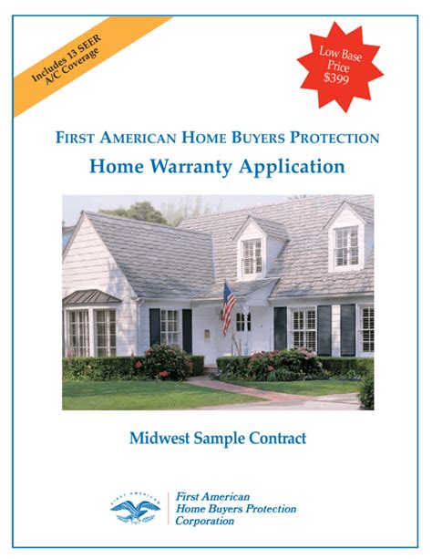 First American Home Warranty offers two basic plans with little flexibility Sarah Li Cain has more than 7 years of experience as a writer, personal finance expert, author, and speaker. She is a .... 