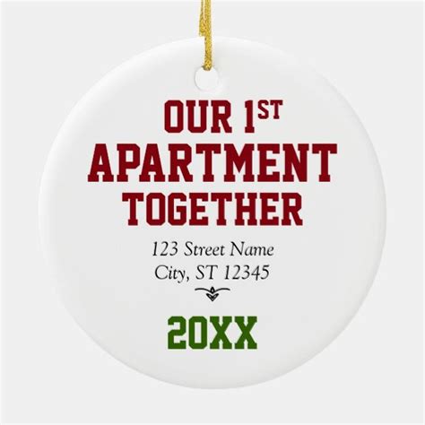 My First Apartment 2024 Personalized Hand Stamped Christmas Ornament With Address And Skeleton Key Charm. (3.7k) $20.21. Check out our my first apartment ornament selection for the very best in unique or custom, handmade pieces from our ornaments shops.