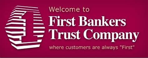 First bankers trust company. You are leaving First Bankers Trust's web site. The web site you have selected is an external one located on another server. First Bankers Trust has no responsibility for any external Web site. It neither endorses the information, content, presentation, or accuracy nor makes any warranty, express or implied, regarding any external site. 