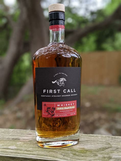 First call bourbon. Nov 1, 2022 · It’s a little bit light in color for a straight bourbon whiskey, more like a deep gold color rather than the usual rusty orange amber we typically see. The aroma, however, is on point: orange citrus, vanilla, brown sugar, and a touch of cedar. It’s a bit more citrus-forward than typical bourbons, but that’s usually a good thing in my book. 