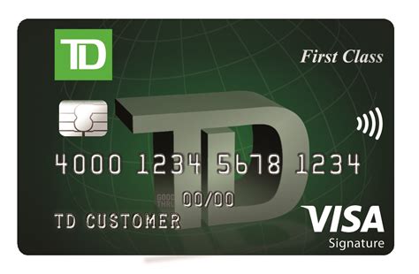 First class credit. There are 3 TD credit cards that will earn you points to redeem through Expedia For TD, including a no-annual-fee card and a premium Visa Infinite. They are: TD Rewards Visa Card; TD Platinum Travel Visa Card; TD First Class Travel Visa Infinite Card; Let's take a closer look at the TD First Class Travel Visa Infinite Card. 