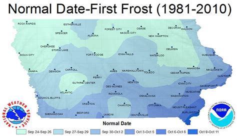 First frost date iowa 2023. A frost date is the average date of the last light freeze in spring or the first light freeze in fall.. The classification of freeze temperatures is based on their effect on plants: Light freeze: 29° to 32°F (-1.7° to 0°C)—tender plants are killed. Moderate freeze: 25° to 28°F (-3.9° to -2.2°C)—widely destructive to most vegetation. Severe freeze: 24°F (-4.4°C) and … 
