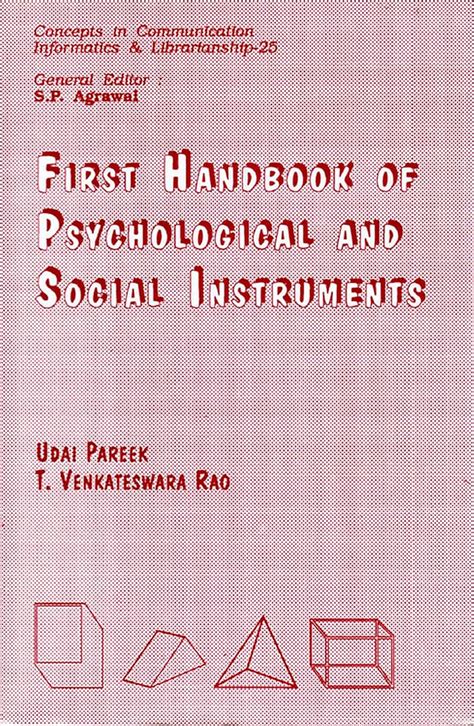 First handbook of psychological and social instruments by udai pareek. - Repair manual for 3306 cat engine.
