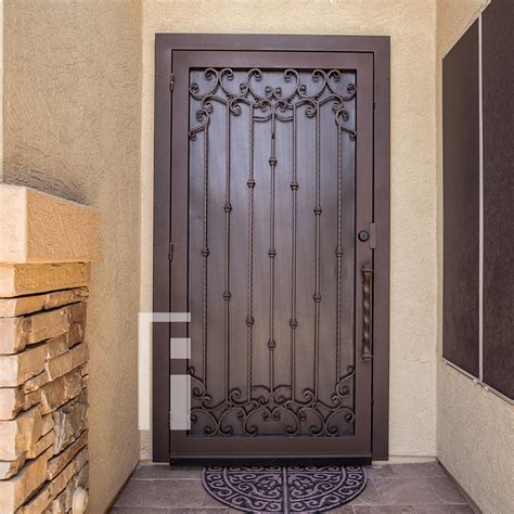 First impression ironworks. Our wrought iron is sourced here in the U.S.A., using only 100% American steel. Every iron security door from First Impression is crafted from the strongest, most robust 14 gauge steel for the door, full steel frame, iron pull handles, and even a 10" steel latch and lock guard. Each wrought iron door, whether made of solid steel, iron and glass ... 