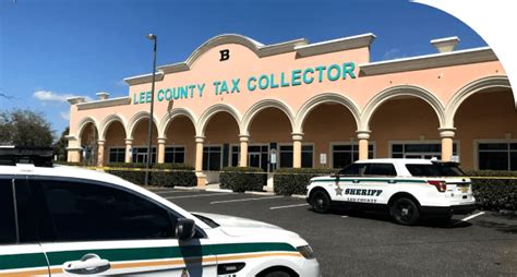 First lee tag agency reviews. Lee County Tax Collector Contact Information. Address, Phone Number, and Hours for Lee County Tax Collector, a Treasurer & Tax Collector Office, at North Cleveland Avenue, Fort Myers FL. Name Lee County Tax Collector Address 15201 North Cleveland Avenue, Ste 602 Fort Myers, Florida, 33903 Phone 239-533-6000 Hours Mon-Fri 8:30 AM-5:00 PM 