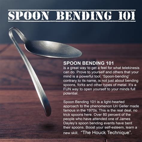 It felt like a hard object at first before I bent the spoon. Then as I bent the spoon it felt 20 times weaker and then it just went flop and I could bend it. I felt very accomplished. How do you do spoon bending. There are several methods you can use to bend spoons. The most important thing is to get out of your own way and allow it to happen.. 