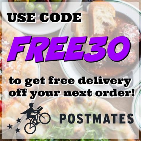 Find the latest and greatest 2023 Postmates Christmas ads, coupon codes and deals at CouponAnnie. ... Get 30% Off Your Next Order Of $10 Or More When You Apply This Coupon Code. ... Save 30% Off Order (Select Existing Customers) Postmates. 7 Days Only. Use This Promo Code To Get $150 In Delivery Fee Credits. New Customers Only. - Christmas .... 