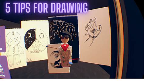 First proper drawing in Rec Room! Decided to add in a big canvas in my