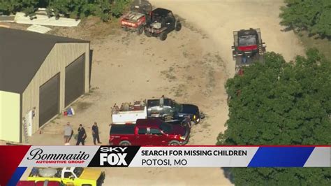 First responders search for missing children near Potosi