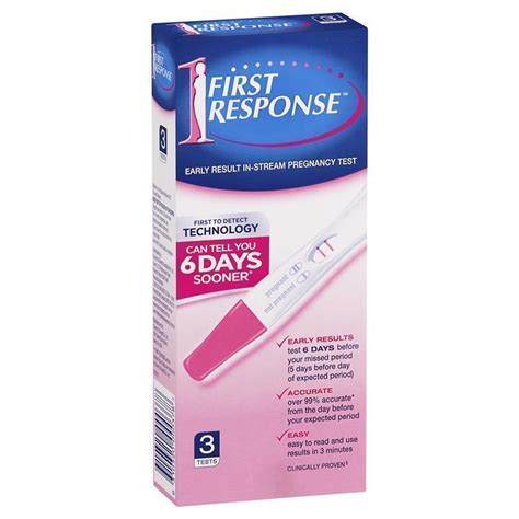First response instream pregnancy test 3 tests. .  ...