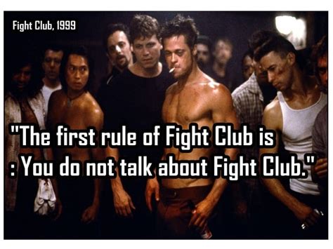 First rule of fight club. Things To Know About First rule of fight club. 