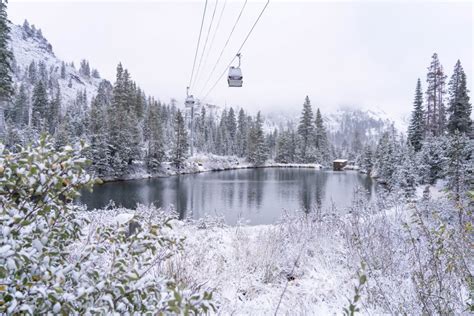 First snow of fall blankets Lake Tahoe mountains