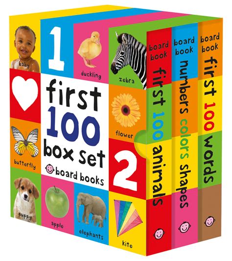 Download First 100 Board Book Box Set 3 Books By Roger Priddy
