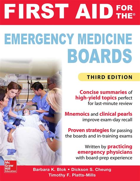 Read Online First Aid For The Emergency Medicine Boards Third Edition By Barbara K Blok
