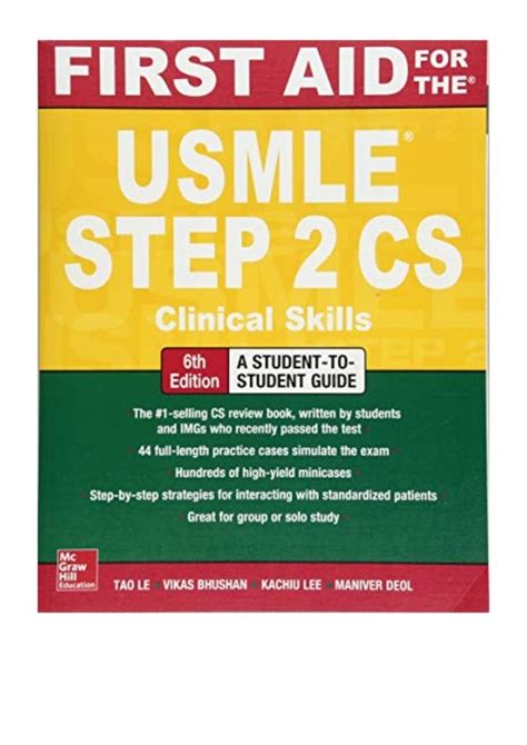 Download First Aid For The Usmle Step 2 Cs By Tao T Le