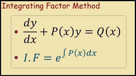 First-Order Linear Equations (Integrating Factors) - College of …