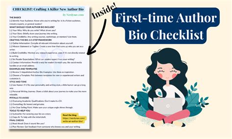 First-time author bio examples