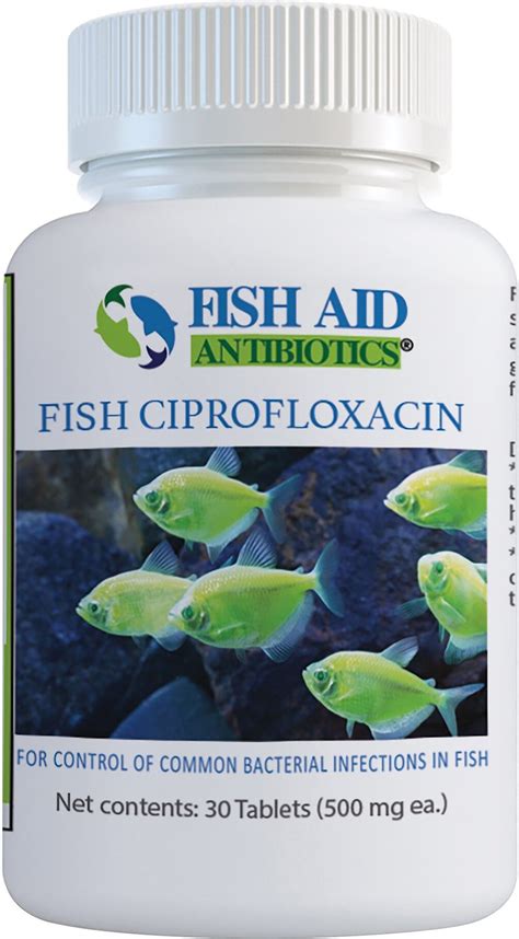 Fish Aid Antibiotics Ciprofloxacin Tablets