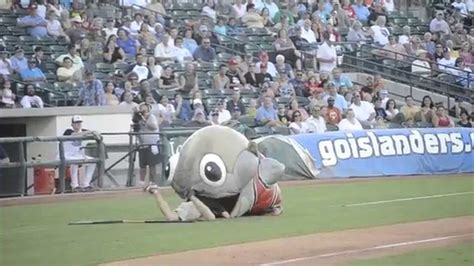 Fish Mascot Eats Worker (Original) - YouTube