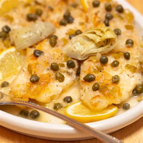 Fish Piccata with Artichokes - A Well Seasoned Kitchen