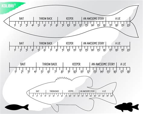 Fish Ruler Tattoo Printable Computer Tools