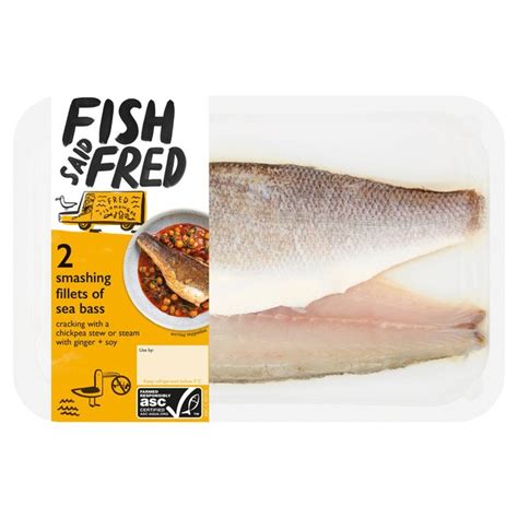 Fish Said Fred Smashing Fillets of Sea Bass Ocado