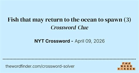 Fish Spawn Crossword Clue
