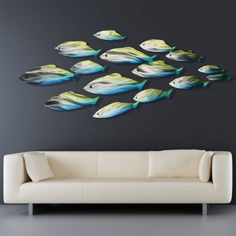 Fish Wall Sculpture Metal Beach Wall Art Decor Adornos Para Decor Home …