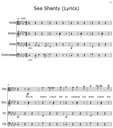 Fish in the Sea lyrics - Sea Shanty