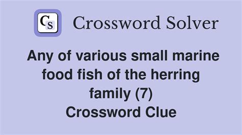 Fish in the herring family - crossword puzzle clue