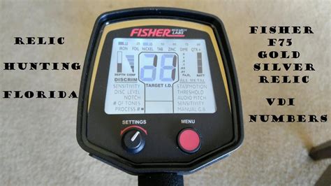 Fisher F75 Gold, Silver & Relic VDI Number