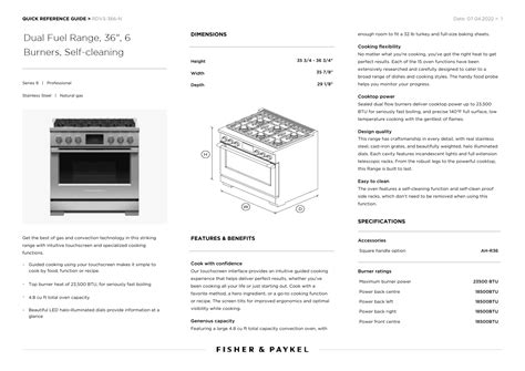 Fisher Paykel Ranges Appliances Connection