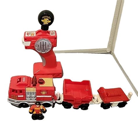 Fisher Price Geo Trax Train Smokey and Jose Fire Engine Cars