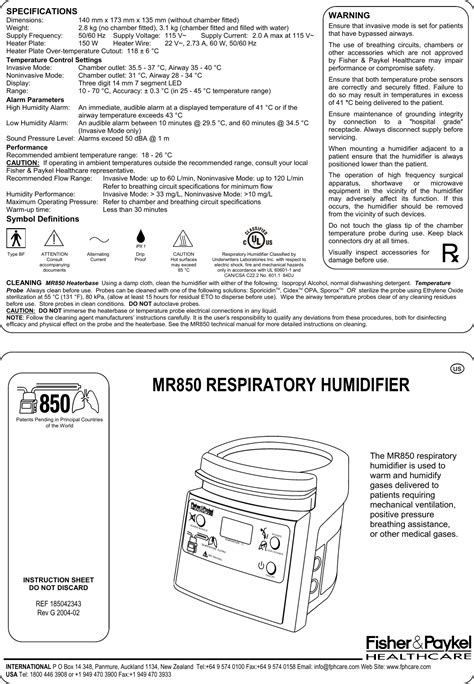 Fisher pakel humidifier mr850 service manual. - North american indian artifacts north american indian artifacts a collectors identification and value guide.