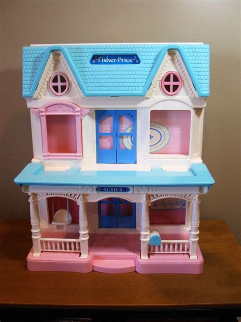 Fisher price dollhouse 1993. Fisher-Price Doll House: Color: Pink: Description: Small pink oval-shape window frame with a 4 pane divider (+shape) in the center. 2 of these windows fit on the top front (attic level) of the #4600 dollhouse, and 2 of these windows fit on the back fold-out walls on the lower level. Fits: #4600 / #74600 Fisher-Price Dream Doll House (1993-1996 ... 