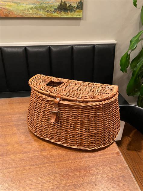 Fishermans Creel Basket - Etsy