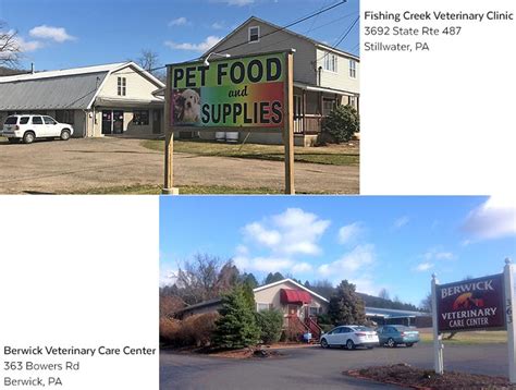 Fishing Creek Veterinary Clinic, 3692 PA-487, Stillwater, PA …