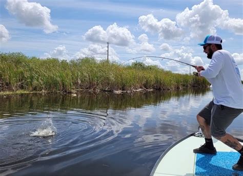 Fishing Fl Canals Behind People