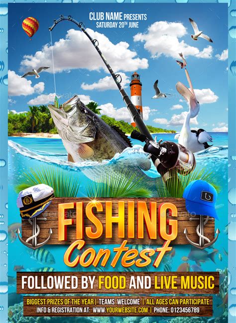 Fishing Flyer Template Free